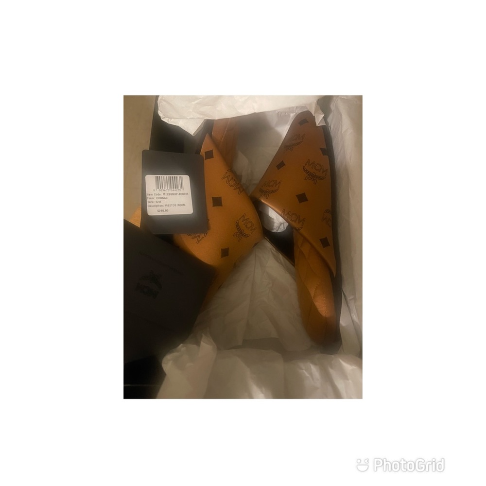 Visetos Room Slipper MCM (S/M) Brand New. Color is Cognac.